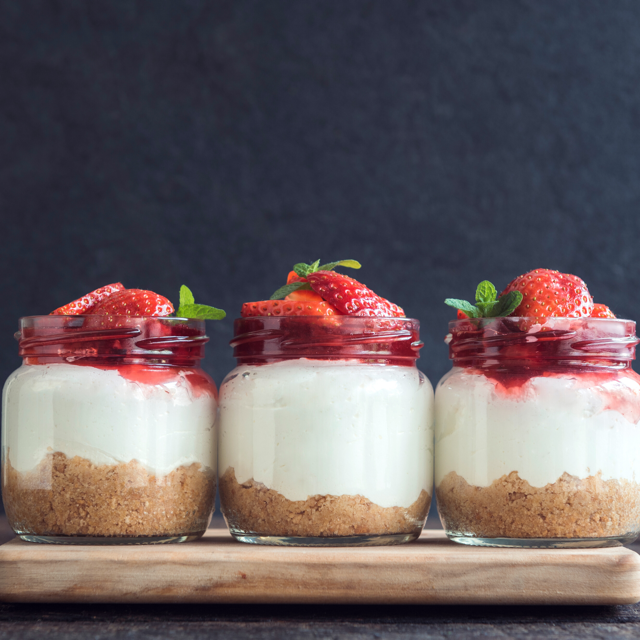 No Bake Strawberry Cheesecake