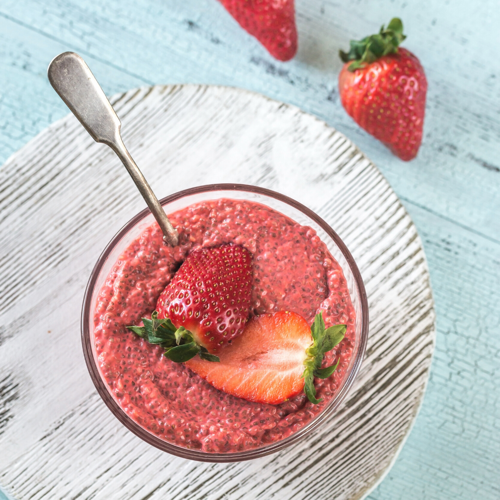 Strawberry Chia Seed Pudding